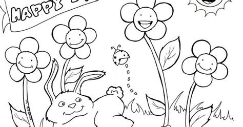 spring coloring pages printable spring coloring pages  spring