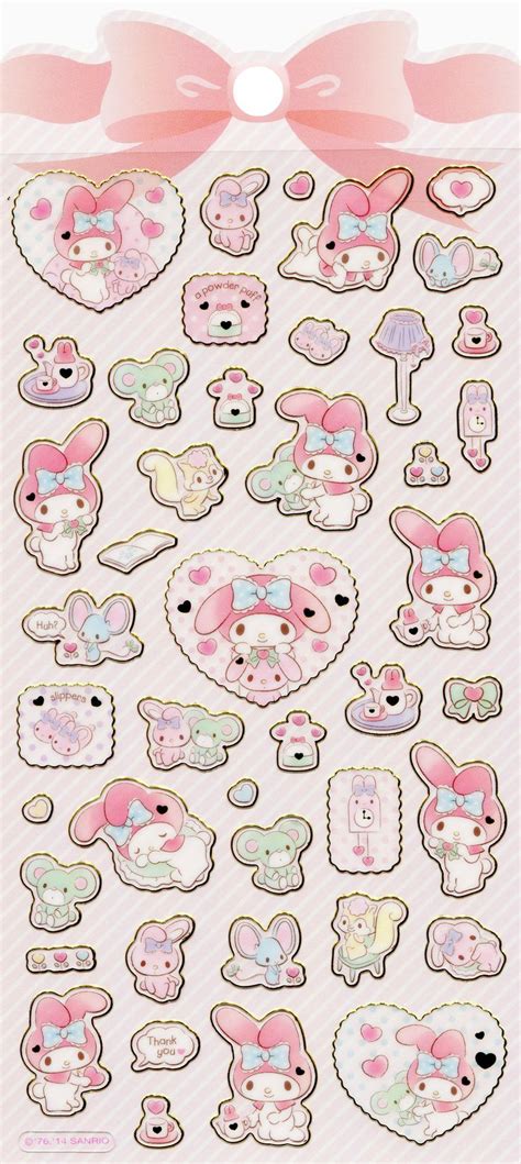 melody stationery images  pinterest  melody sanrio