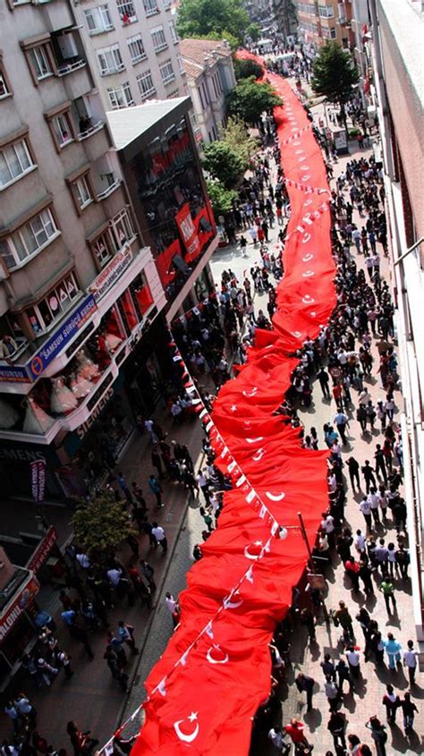 1919 Metrelik Bayrak Samsun Sokaklarında Son Dakika Türkiye Haberleri