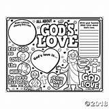 God Sunday School Kids Crafts Color Coloring Activities Pages Loves Bible Own Children Posters Orientaltrading Sold Activity Church sketch template