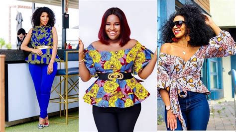 lucrative ankara peplum top styles  celebrities