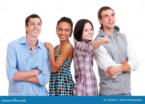 people    stock image image  cheerful forefinger