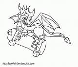 Coloring Skateboard Spyro Pages Color Popular Printable Library Clipart Books sketch template