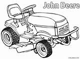 Deere John Coloring Pages Mower Lawn Printable Kids sketch template