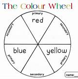 Primary Secondary Color Colors Wheel Colour Colours Worksheet Kindergarten Printable Activities Kids Worksheets Lesson Preschool Template Actividades Activity Pdf Elementary sketch template