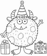 Monster Coloring Pages Monsters Birthday Katehadfielddesigns Google Cute Stamps Digi Happy Para Colouring Suche Party Da Festa Choose Board Kids sketch template