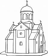 Church Coloring Pages Printable Drawing Building Buildings Empire State Outline Kids Indiana Jones Drawings Dome Getdrawings Print Medieval Color Cathedral sketch template