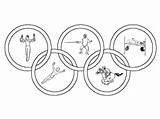 Olympiques Deportes Olympique Juegos Olimpicos Anneaux Nounouduveron Spors Enfant sketch template