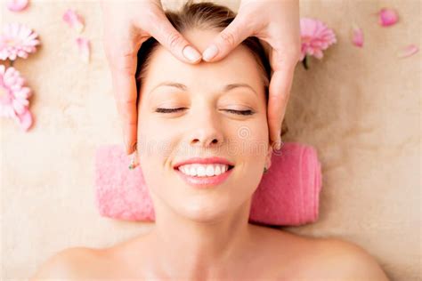 facial massage  spa salon stock photo image  relax healing