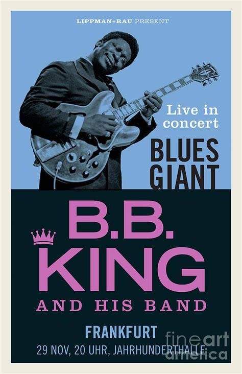 reimagined bb king blues gig poster digital art  jon boylan fine