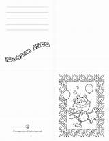 Birthday Cards Printable Card Coloring Kids Folding Boy Template Pages Fold Print Quad Color Library Clipart Popular Templates sketch template