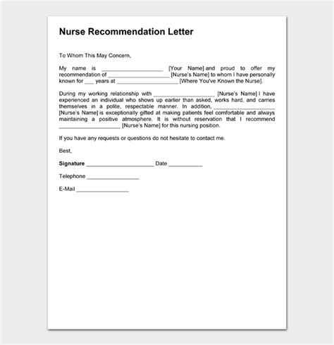 nurse recommendation letter  xxx hot girl
