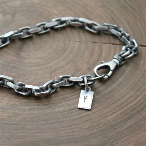 mens personalized bracelet sterling silver chain bracelet spencer  sisters handcrafted