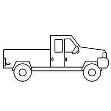 pickup truck outline truck coloring pages white truck