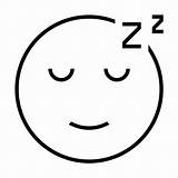 Sleepy Emoticon sketch template