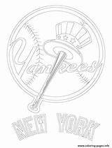 Yankees Coloring York Logo Pages Baseball Mlb Printable Jersey Dodgers Giants City Color Sport Kids Print Logos Getcolorings Sheets Drawing sketch template