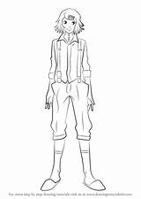 Juuzou Suzuya Ghoul Tokyo Draw Drawing Step Drawingtutorials101 Anime Tutorials Manga Choose Board sketch template