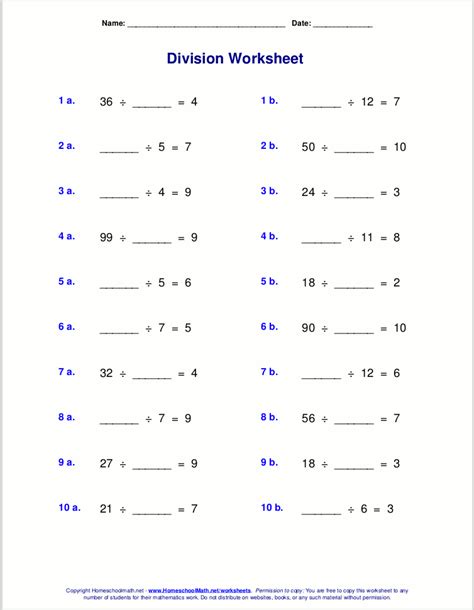 math division grade 3 division worksheets 3rd grade