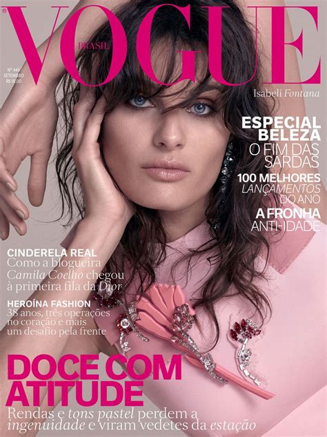 Isabeli Fontana Vogue Magazine Brazil September 2015