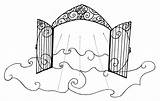 Heaven Gates Coloring Pearly Drawing Gate Clipart Stairway Sketch Pages Kingdom Clip Drawings Getdrawings Paintingvalley Library Deviantart Coloringhome Popular Collection sketch template