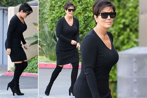 kris jenner rocks sexy thigh high boots just like her daughters