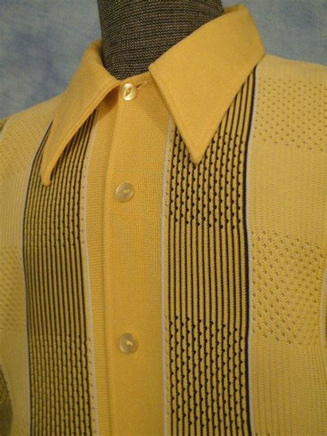 amazing vintage 50s 60s rockabilly knit atomic striped bowling shirt jac xl ebay atom retro