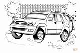 Toyota Coloring 4runner Pages Color Printable Drawing Supercoloring sketch template