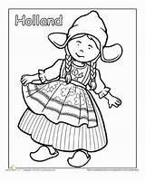 Coloring Pages Dutch Holland Traditional Clothing Colouring Kids Sheets Netherlands Peruvian Omaľovánky Detailed Color Crafts Worksheets Stitch Adult Board Around sketch template