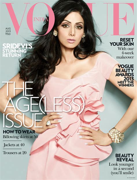 cover of vogue india with sridevi kapoor august 2013 id 22506