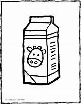 Milk Drawing Carton Coloring Pages Colouring Draw Color Easy Simple Cookies Drawings Food Getdrawings Comments sketch template