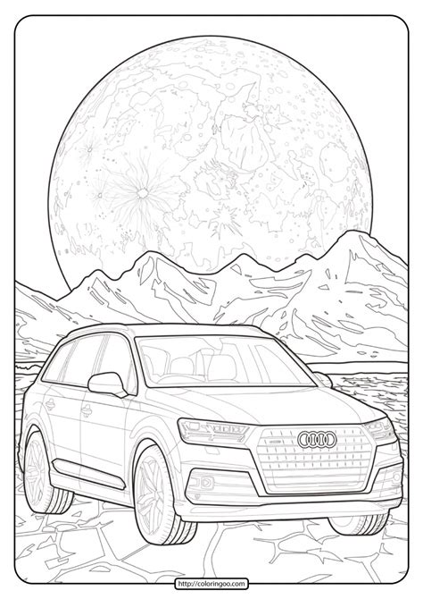 audi  coloring pages coloring home
