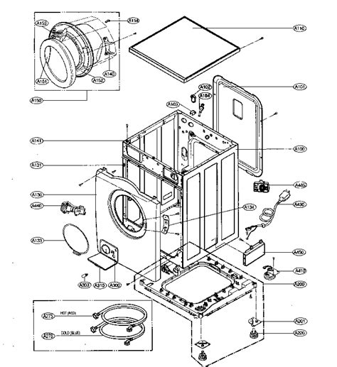 front load washer lg front load washer parts diagram