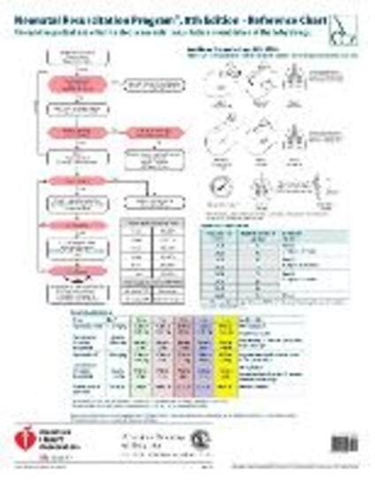 nrp wall chart american academy  pediatrics american heart