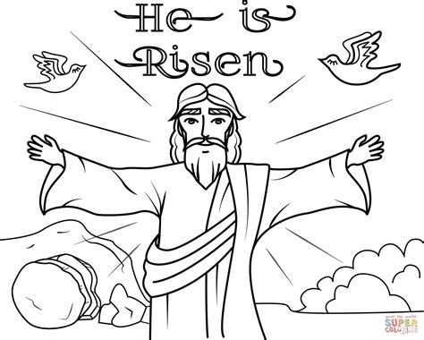 risen coloring page  printable coloring pages