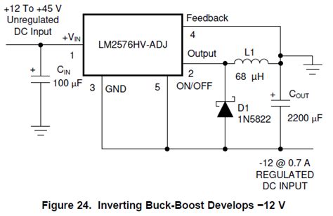 Working Of 12v Buck Boost Supply Using Lm2576 Electrical Engineering