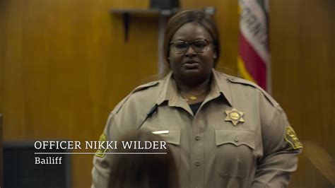 Rashida Sheedz Olayiwola Officer Nikki Wilder Jury Duty Cast