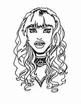 Goth Egirl Pale sketch template