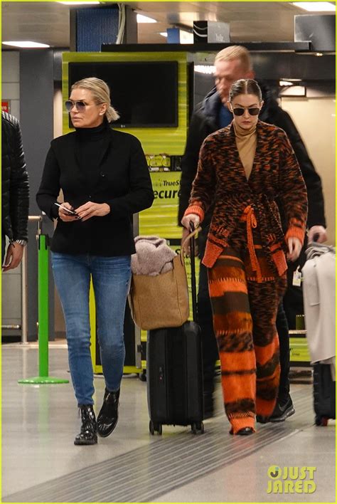 Bella And Gigi Hadid Catch A Flight Out Of Milan Photo