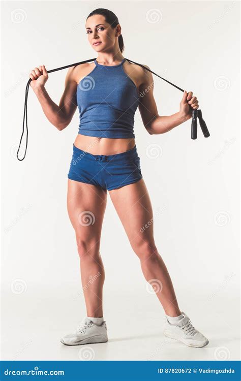 beautiful strong woman stock photo image  model female