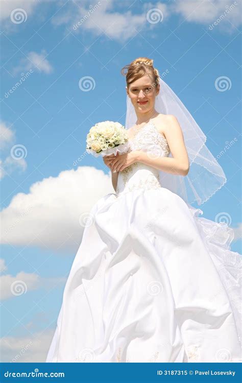 de bruid stock afbeelding image  manier mooi huwelijk