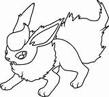 Flareon Pokemon Pages Coloring Printable Drawing Kids Fire Categories Sheets sketch template