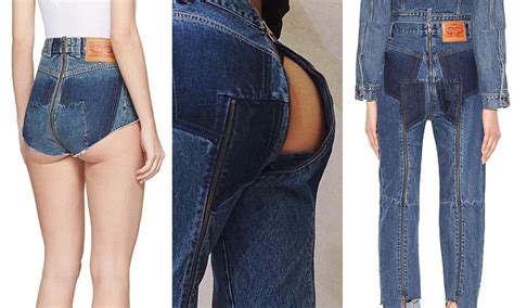 vetements and levi s collab has jeans with a butt window daily mail online