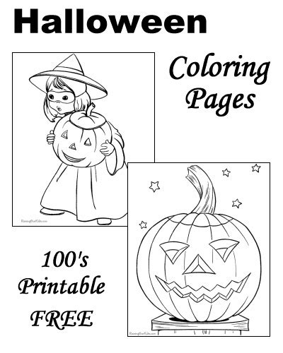 scary halloween coloring pages