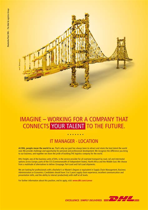 dhl print ad  ads graphic design images creative ads
