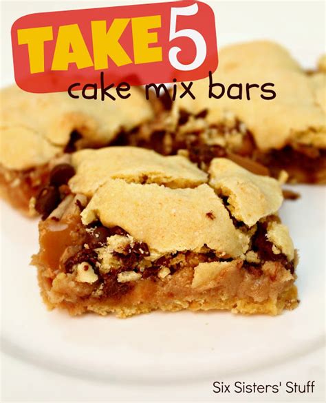 take 5 cake mix bars six sisters stuff