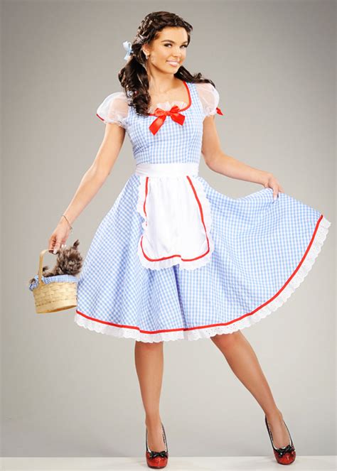 womens long blue dorothy style costume