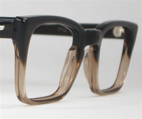 optometrist attic sro men s brown fade plastic vintage eyeglasses