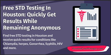free std testing clinics in houston to get results fast