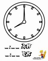 Clock Coloring Printable Yescoloring Telling Fearless Hours sketch template