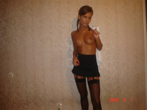 hot tanned wife in stockings redbust